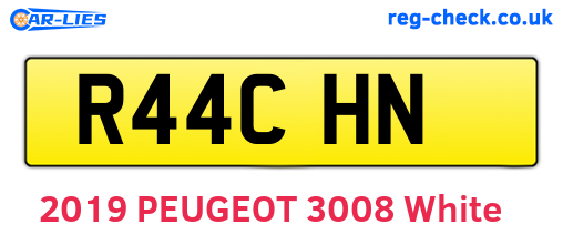 R44CHN are the vehicle registration plates.