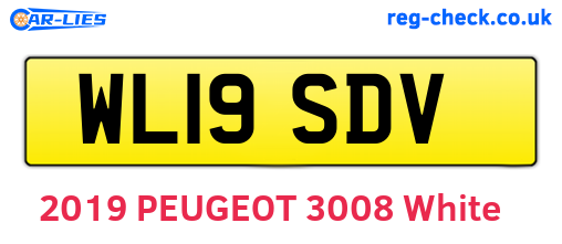 WL19SDV are the vehicle registration plates.
