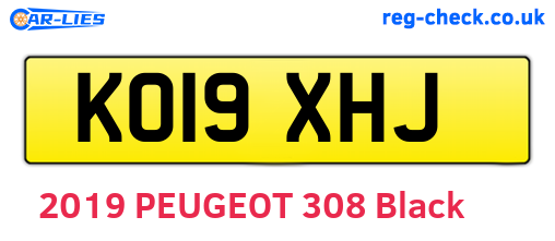 KO19XHJ are the vehicle registration plates.