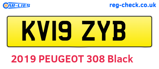 KV19ZYB are the vehicle registration plates.