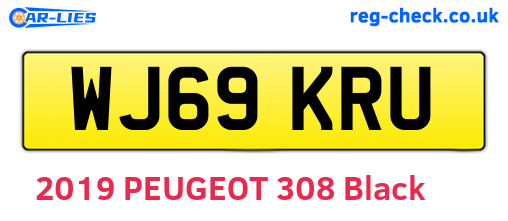 WJ69KRU are the vehicle registration plates.