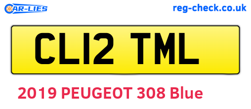 CL12TML are the vehicle registration plates.