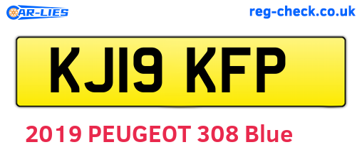 KJ19KFP are the vehicle registration plates.