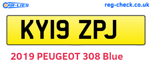 KY19ZPJ are the vehicle registration plates.