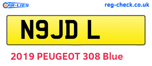 N9JDL are the vehicle registration plates.