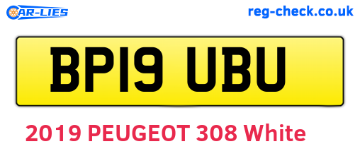 BP19UBU are the vehicle registration plates.