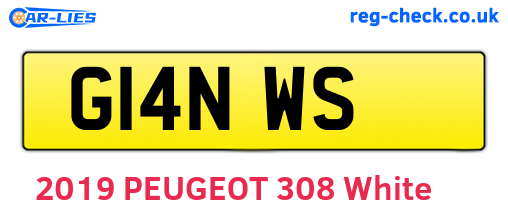 G14NWS are the vehicle registration plates.