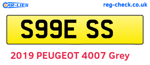 S99ESS are the vehicle registration plates.