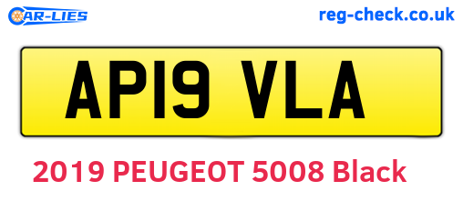AP19VLA are the vehicle registration plates.
