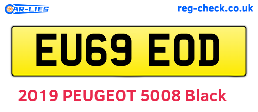 EU69EOD are the vehicle registration plates.