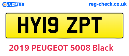 HY19ZPT are the vehicle registration plates.