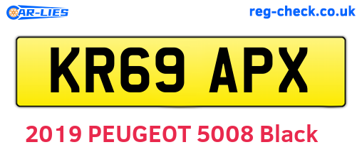 KR69APX are the vehicle registration plates.