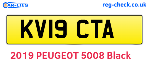 KV19CTA are the vehicle registration plates.