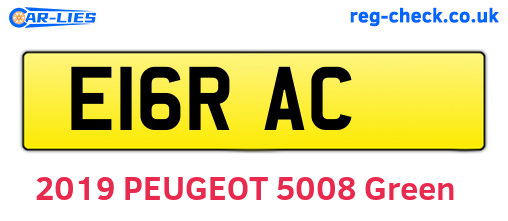 E16RAC are the vehicle registration plates.