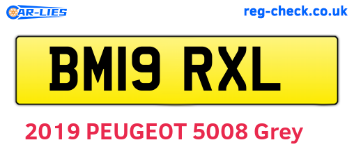 BM19RXL are the vehicle registration plates.
