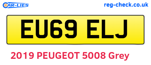 EU69ELJ are the vehicle registration plates.