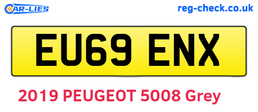 EU69ENX are the vehicle registration plates.