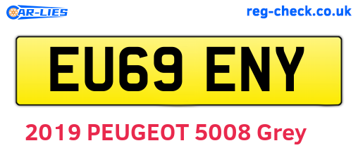 EU69ENY are the vehicle registration plates.
