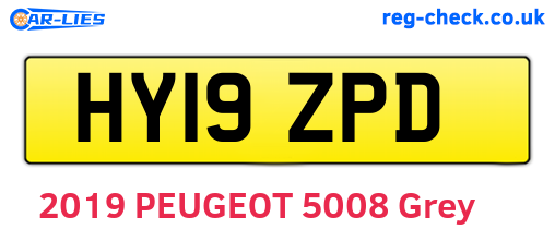 HY19ZPD are the vehicle registration plates.
