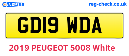 GD19WDA are the vehicle registration plates.