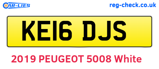 KE16DJS are the vehicle registration plates.