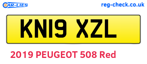 KN19XZL are the vehicle registration plates.