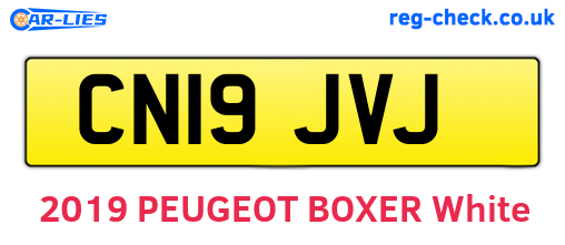 CN19JVJ are the vehicle registration plates.