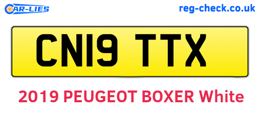 CN19TTX are the vehicle registration plates.