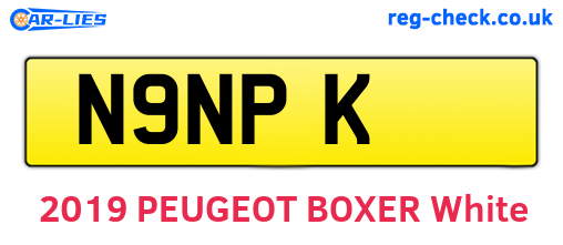 N9NPK are the vehicle registration plates.
