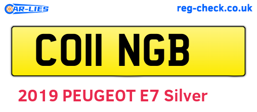 CO11NGB are the vehicle registration plates.
