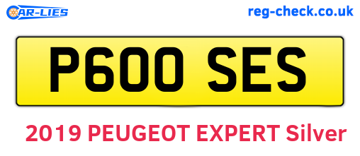 P600SES are the vehicle registration plates.