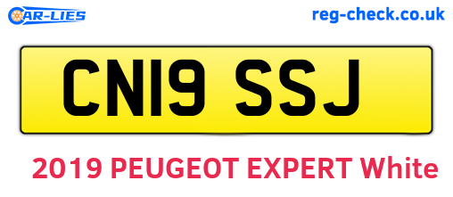CN19SSJ are the vehicle registration plates.