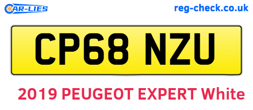 CP68NZU are the vehicle registration plates.