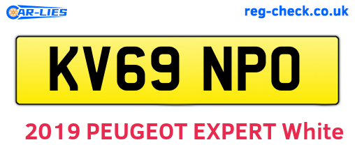 KV69NPO are the vehicle registration plates.