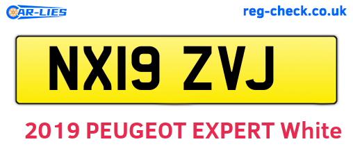 NX19ZVJ are the vehicle registration plates.