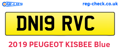 DN19RVC are the vehicle registration plates.