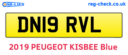 DN19RVL are the vehicle registration plates.