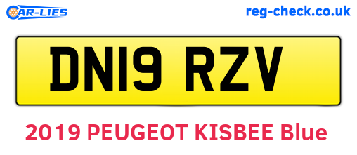 DN19RZV are the vehicle registration plates.