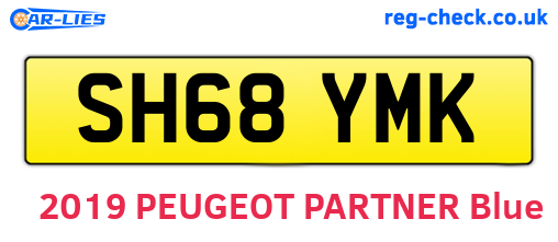 SH68YMK are the vehicle registration plates.
