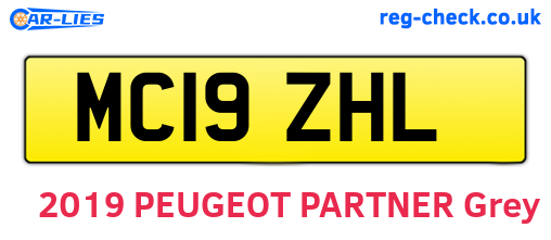 MC19ZHL are the vehicle registration plates.
