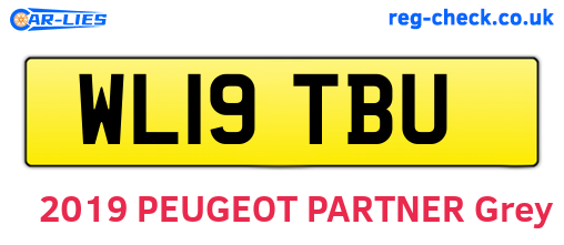 WL19TBU are the vehicle registration plates.