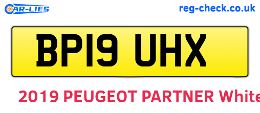 BP19UHX are the vehicle registration plates.