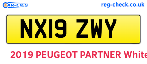 NX19ZWY are the vehicle registration plates.