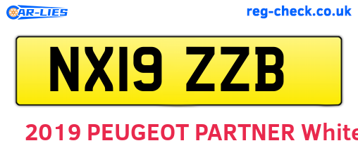 NX19ZZB are the vehicle registration plates.