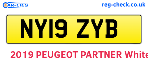 NY19ZYB are the vehicle registration plates.