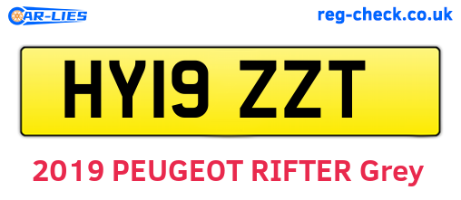 HY19ZZT are the vehicle registration plates.