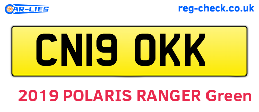 CN19OKK are the vehicle registration plates.