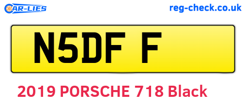 N5DFF are the vehicle registration plates.