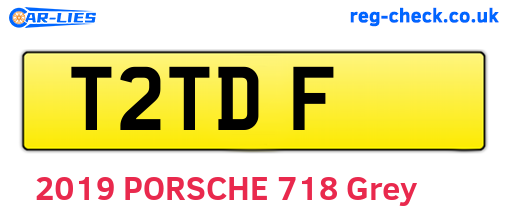 T2TDF are the vehicle registration plates.