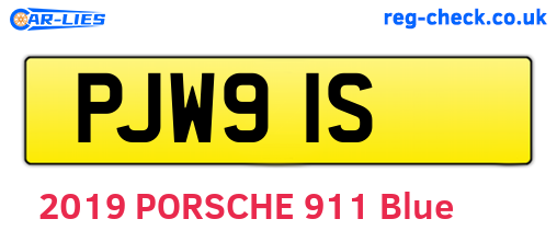 PJW91S are the vehicle registration plates.